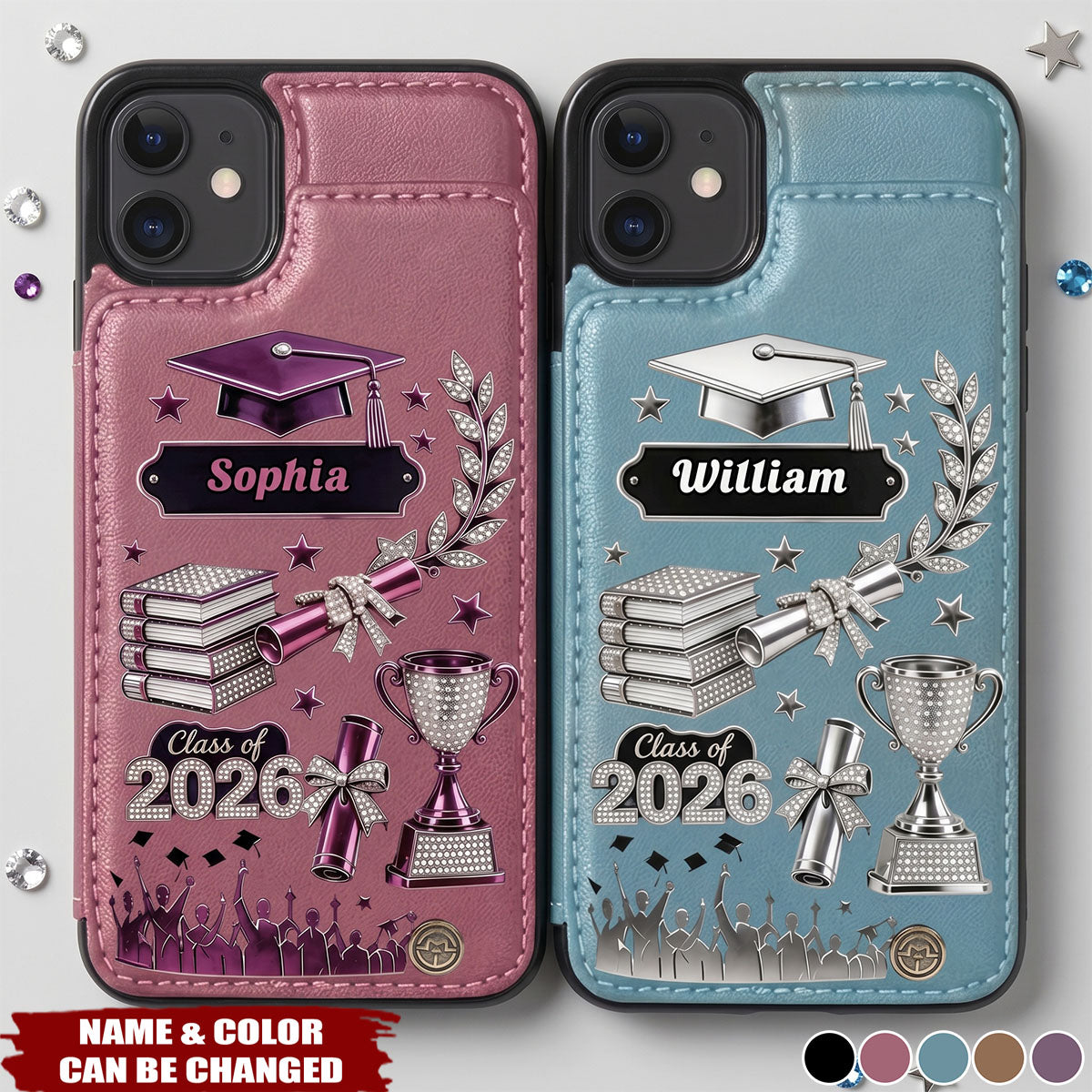Graduation Gift - Personalized Graduation Wallet Phone Case