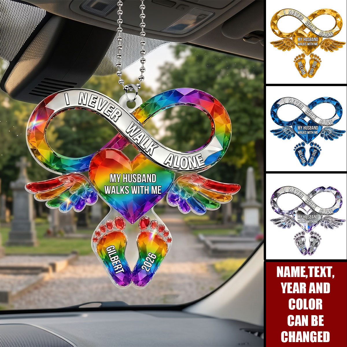 Your Love Still Rides Beside Me Every Day - Personalized Car Ornament