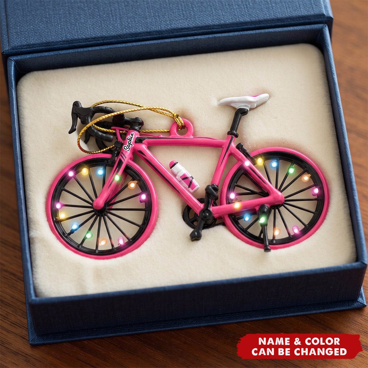 Personalized Bicycle Ornament, Cycling Christmas Keepsake