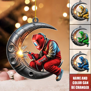 3D Effect Personalized Welder Acrylic Ornament