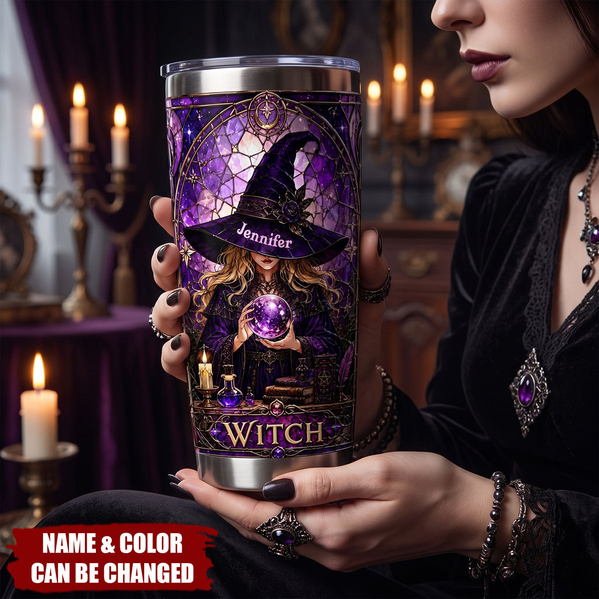 Gothic Witch - Personalized Witch Tumbler