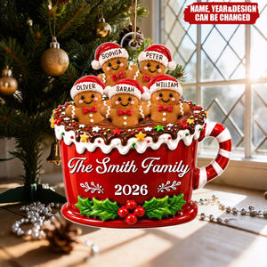 Our Sweet Little Family - Personalized Acrylic Custom Shape Ornament