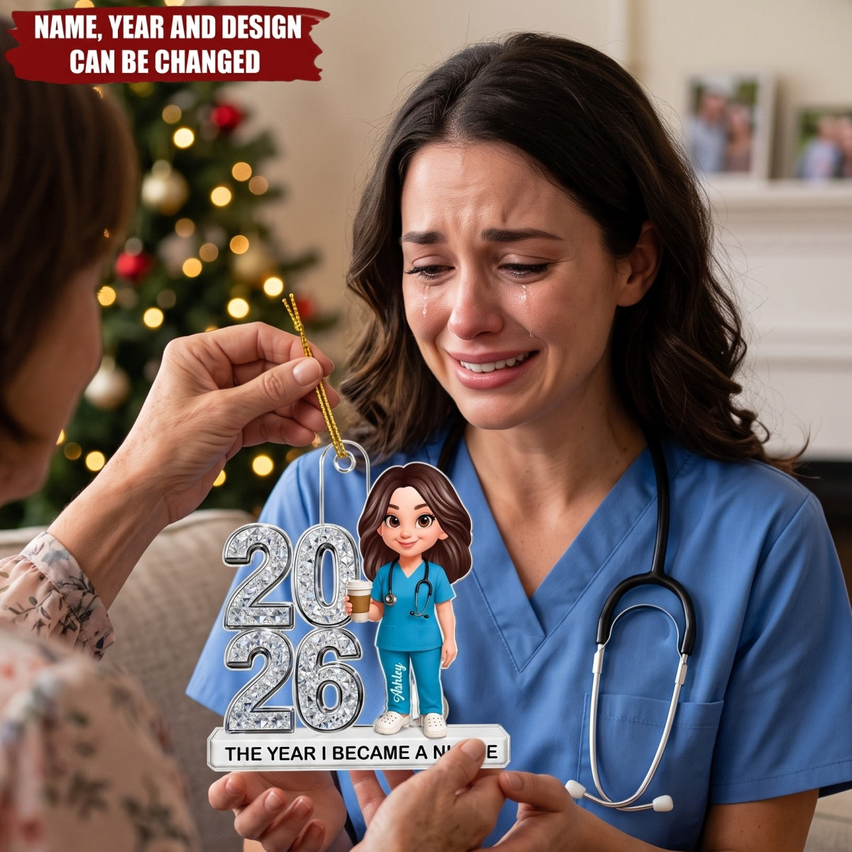 The Year I Became A Nurse – Personalized Acrylic Custom Shape Ornament