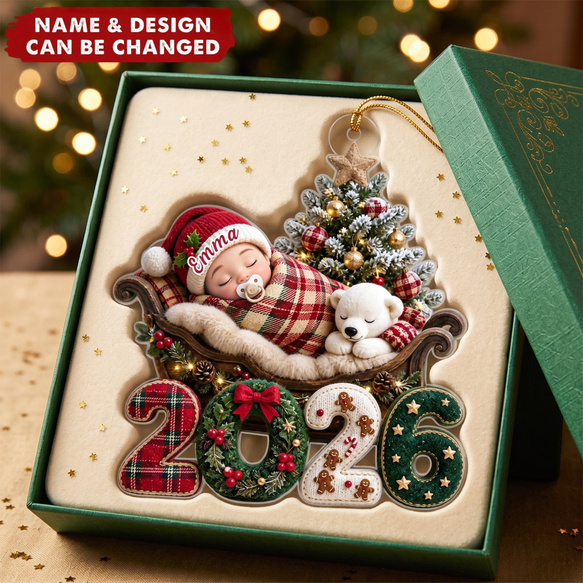 Our First Christmas Together – Personalized Acrylic Custom Shape Ornament