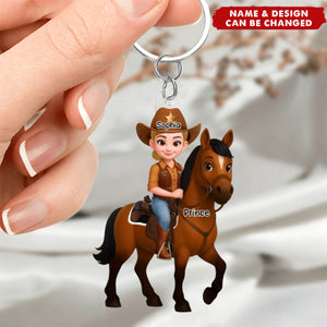 Every Horse Deserved To Be Loved By A Girl - Personalized Acrylic Keychain