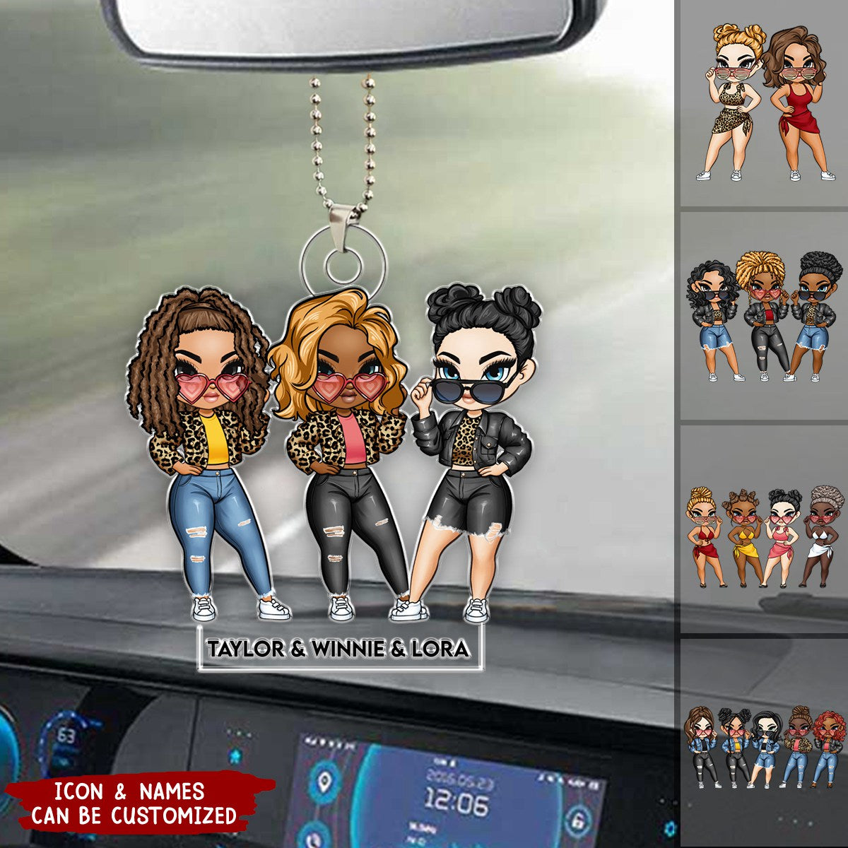 We Are Sistas - Personalized Acrylic Ornament