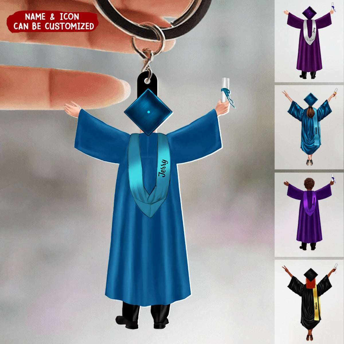 Graduation Today - Personalized Acrylic Keychain