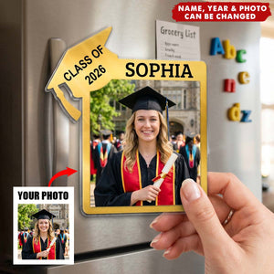 Custom Photo Graduation Keepsake - Personalized Acrylic Fridge Magnet