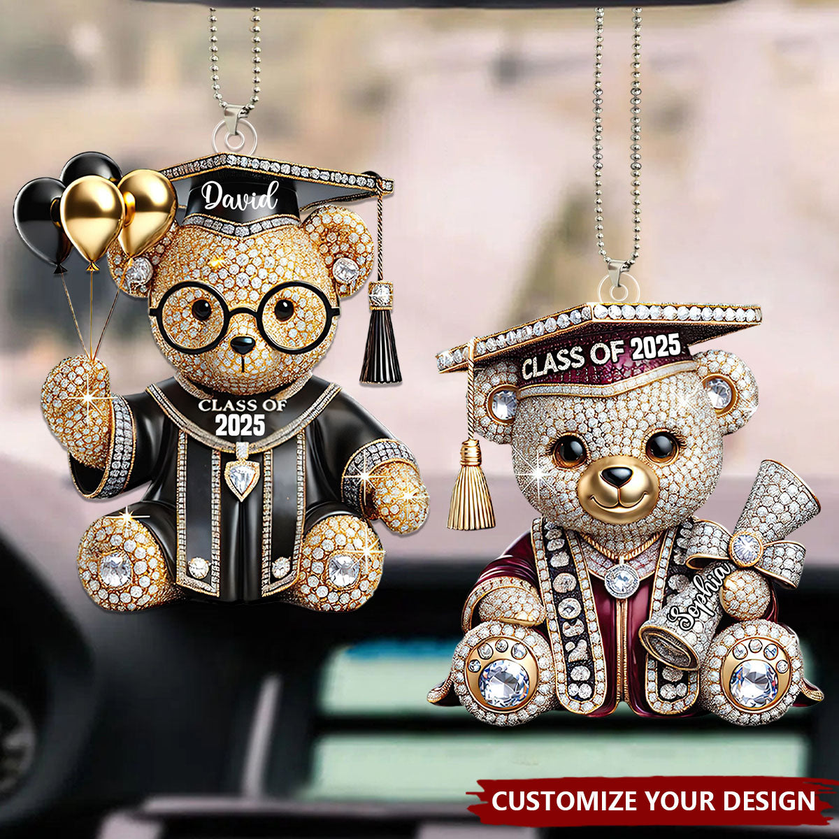 Graduation Gift - Personalized Graduation Car Ornament