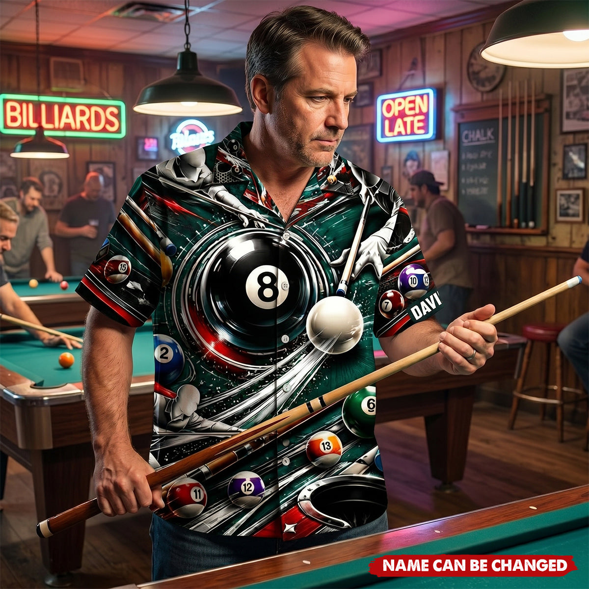Billiards- Personalized Hawaiian Shirt, Gifts For Billiards Lovers