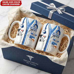Doctor And Tools - Personalized Custom Coffee Mug, Gift For Medical Professionals