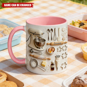 Love Baking - Personalized Baking Accent Mug