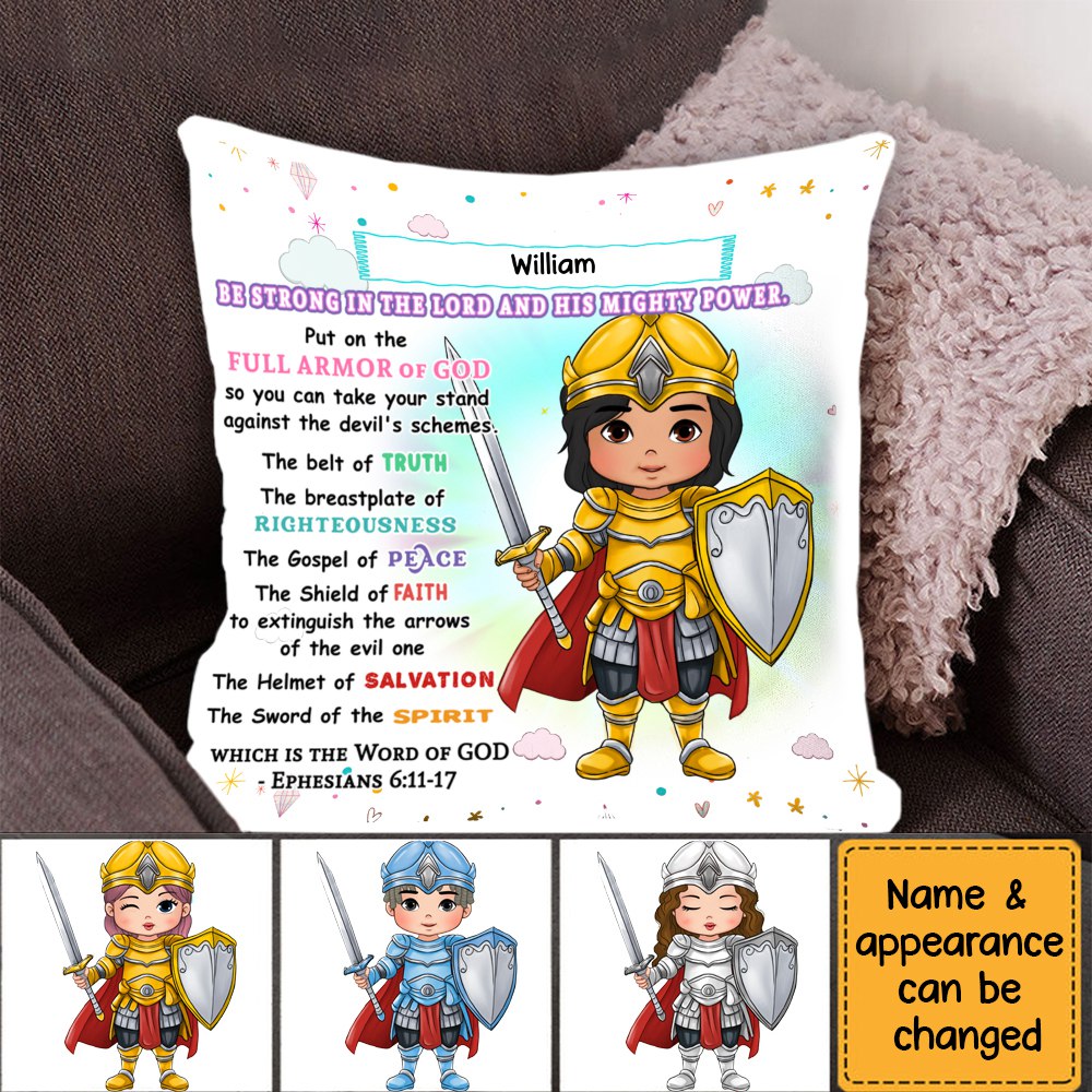 Gift For Granddaughter Armor Of God Pillow