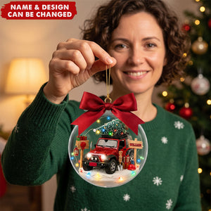 Personalized Off Road Christmas Ornament, Adventure Car Christmas Gift