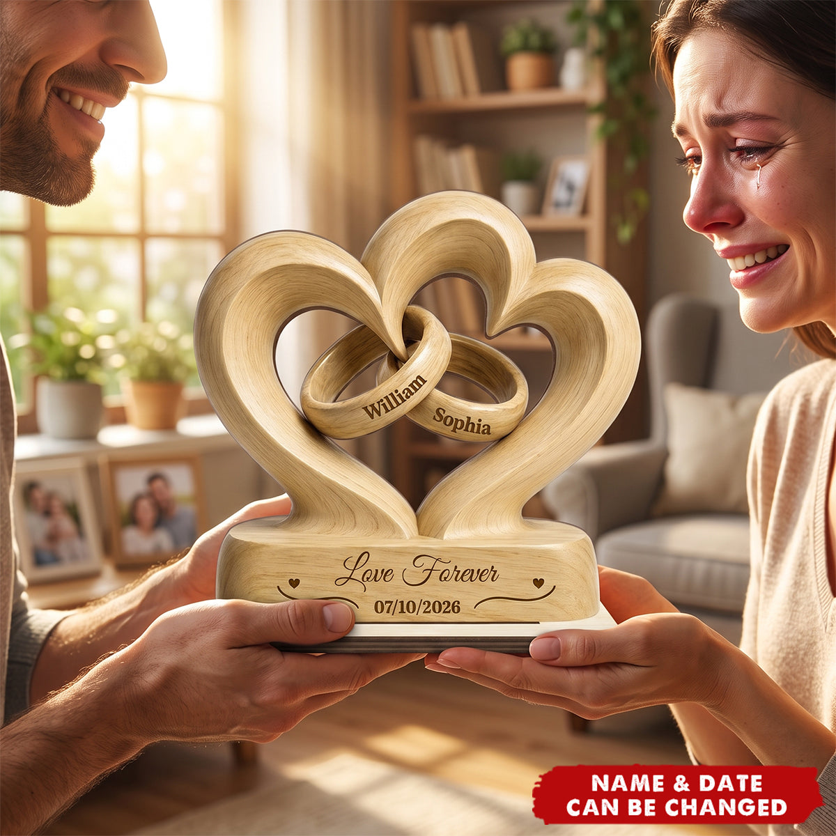 Together Since Wooden Plaque - Personalized Anniversary Gift for Couples
