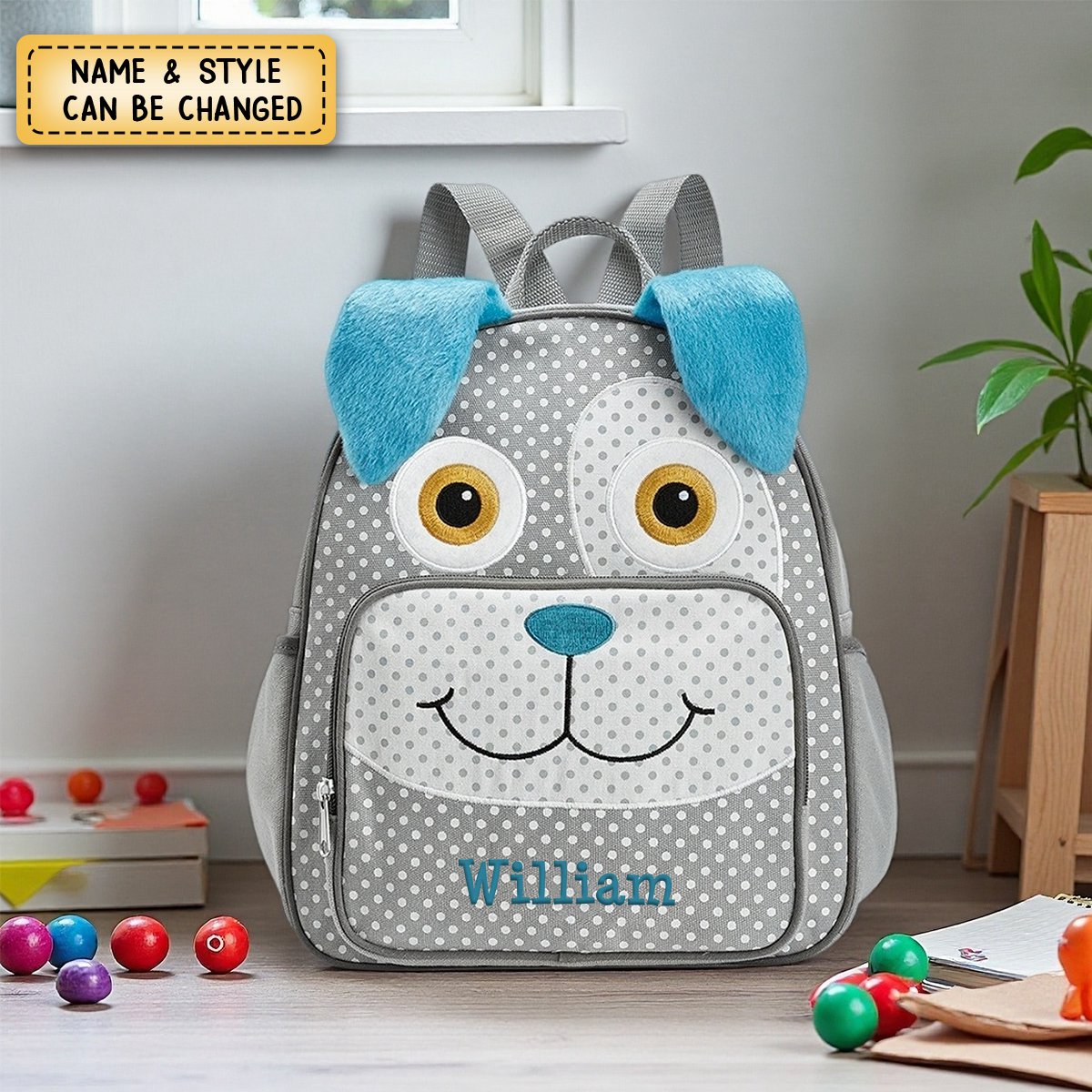 Custom Kid Name Embroidery Personalized Little Critter Backpacks
