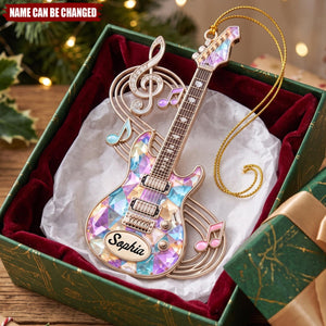 Born to Play Guitar – Personalized Acrylic Custom Shape Ornament