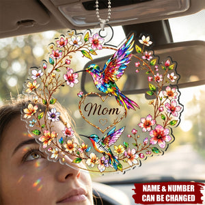Every Name Holds a Piece of My Heart - Personalized Acrylic Car Ornament