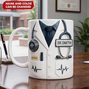 Professional Medical-Themed - Personalized Custom Coffee Mug, Gift for Doctors