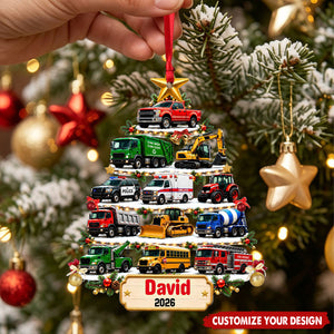 Custom Vehicle Christmas Tree Ornament - Personalized Truck Car Gift