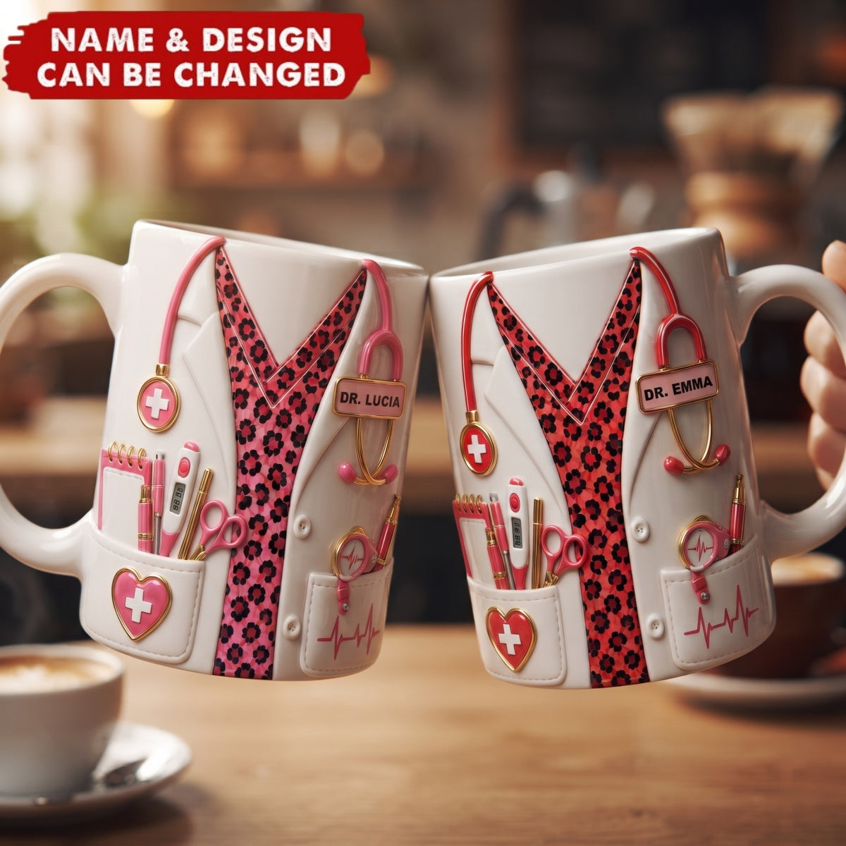 A Dedicated Heart For Healing - Personalized Custom Coffee Mug
