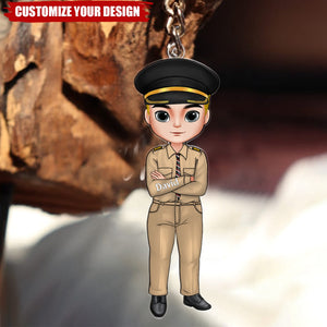 Pilot Man Personalized Acrylic Keychain, Gift For Pilot