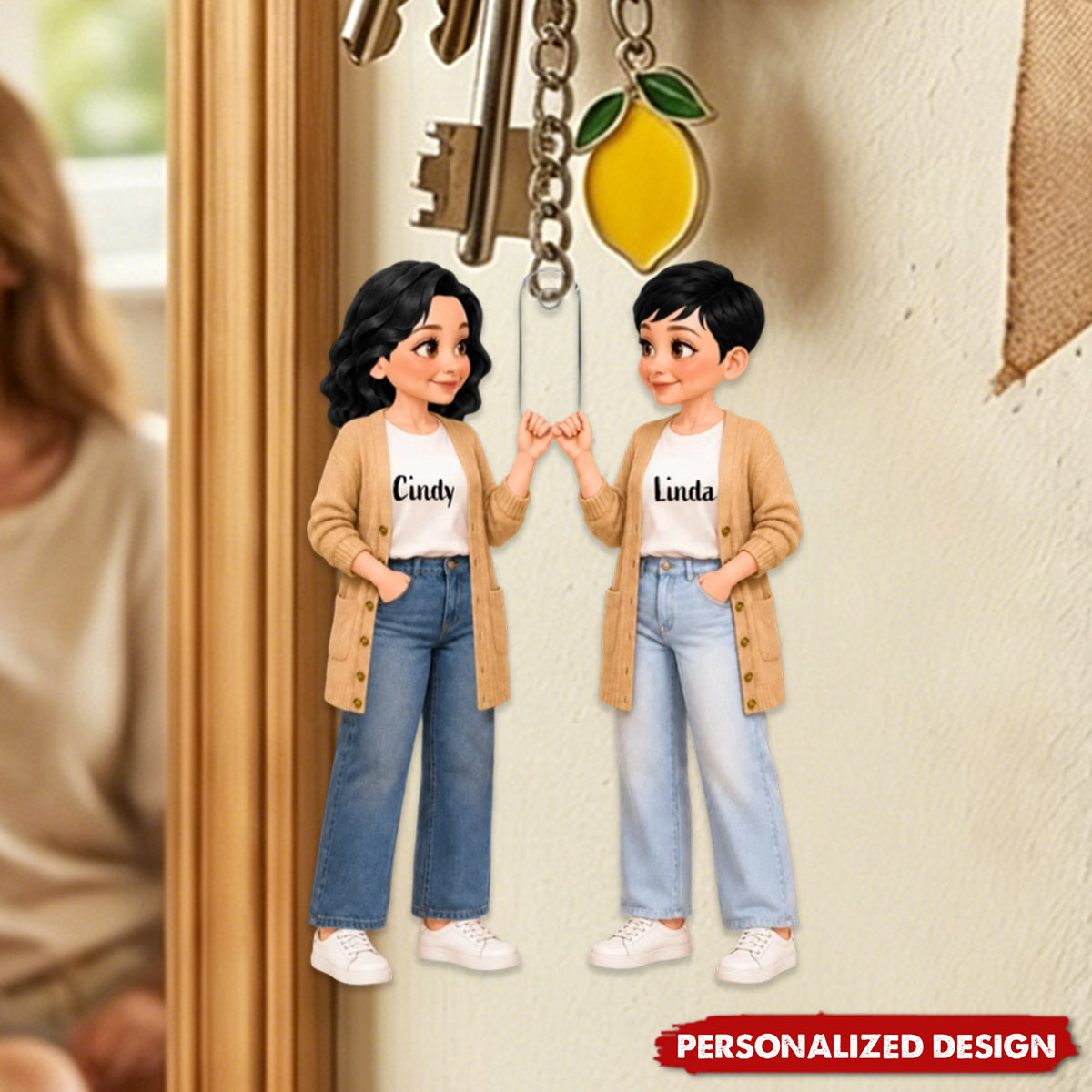 Deep Friendship - Personalized Acrylic Keychain