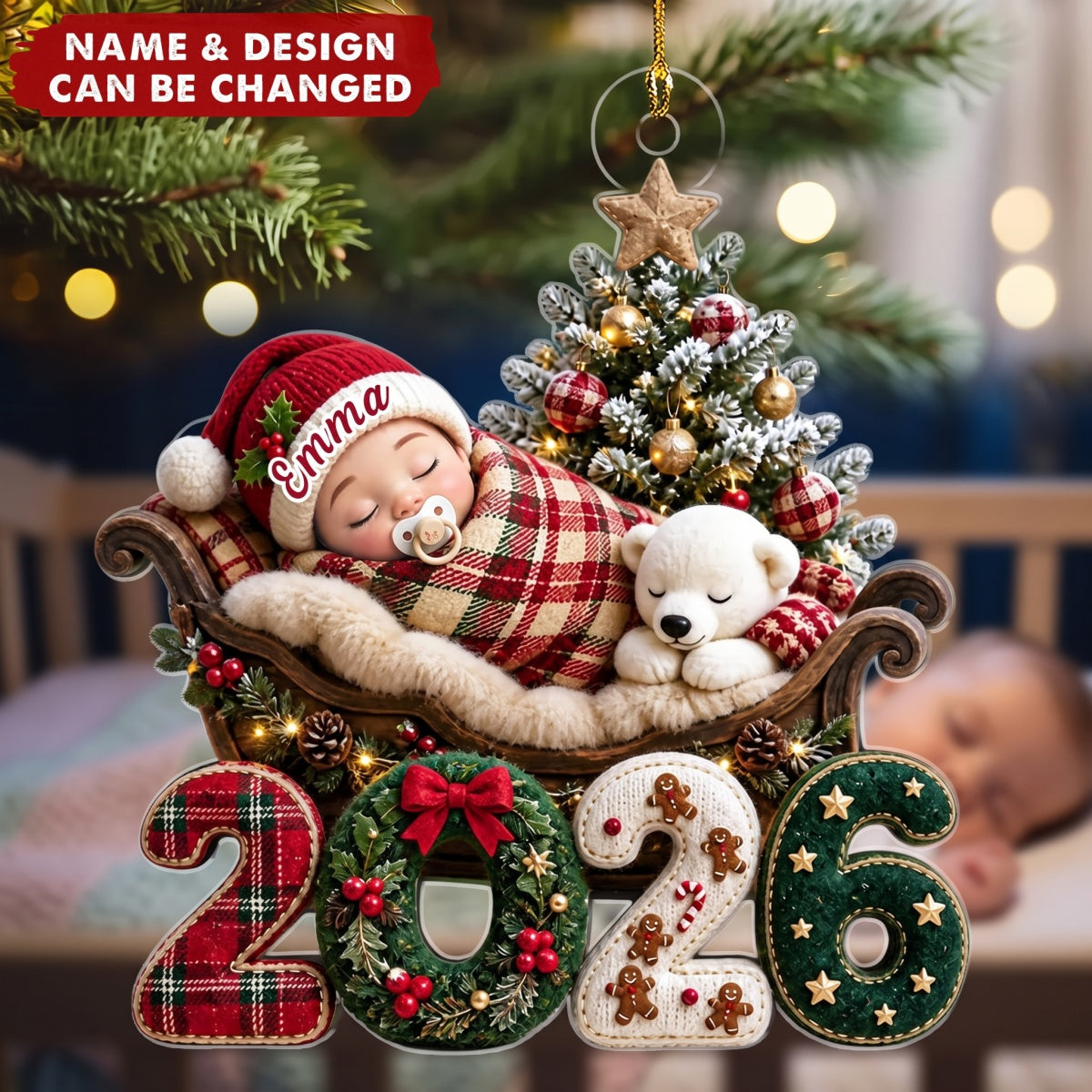 Our First Christmas Together – Personalized Acrylic Custom Shape Ornament