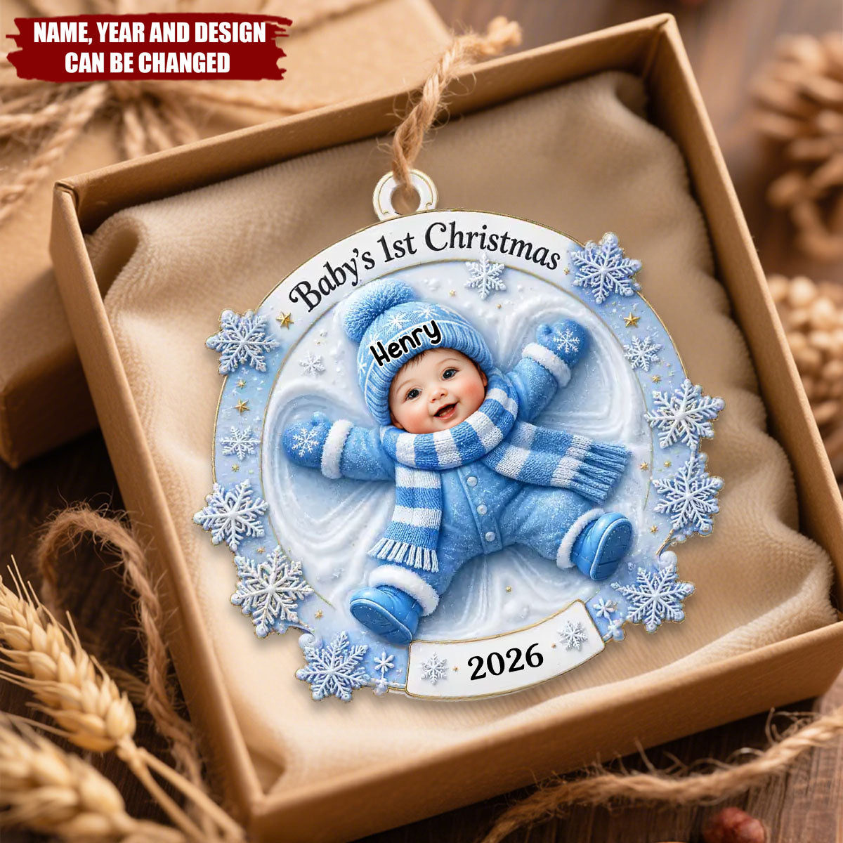 Little Miracle Big Love - Personalized Acrylic Custom Shape Ornament