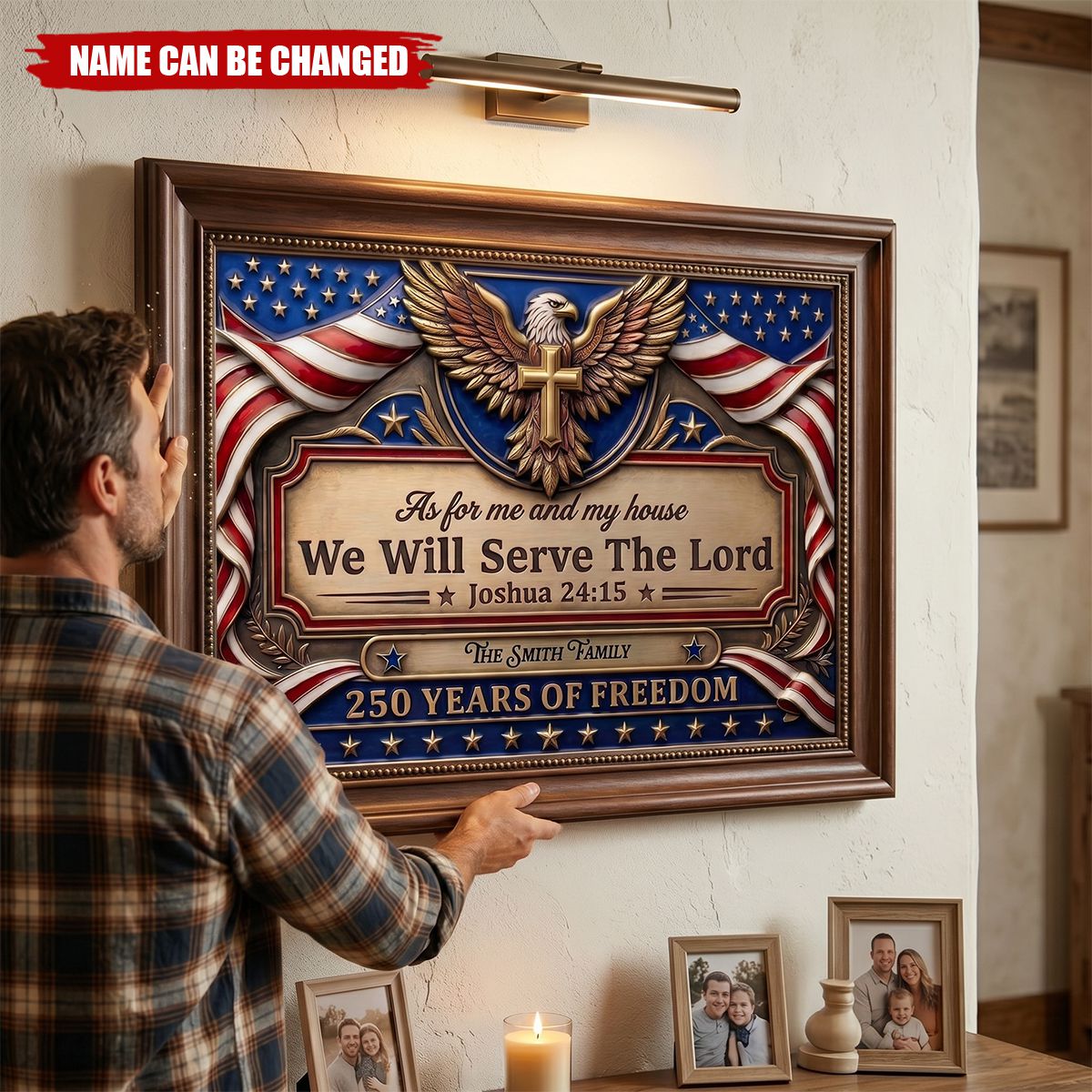 God Leads Our Family Forward - Personalized Poster
