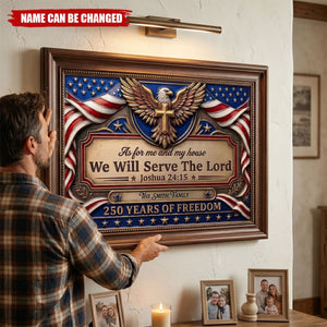 God Leads Our Family Forward - Personalized Poster