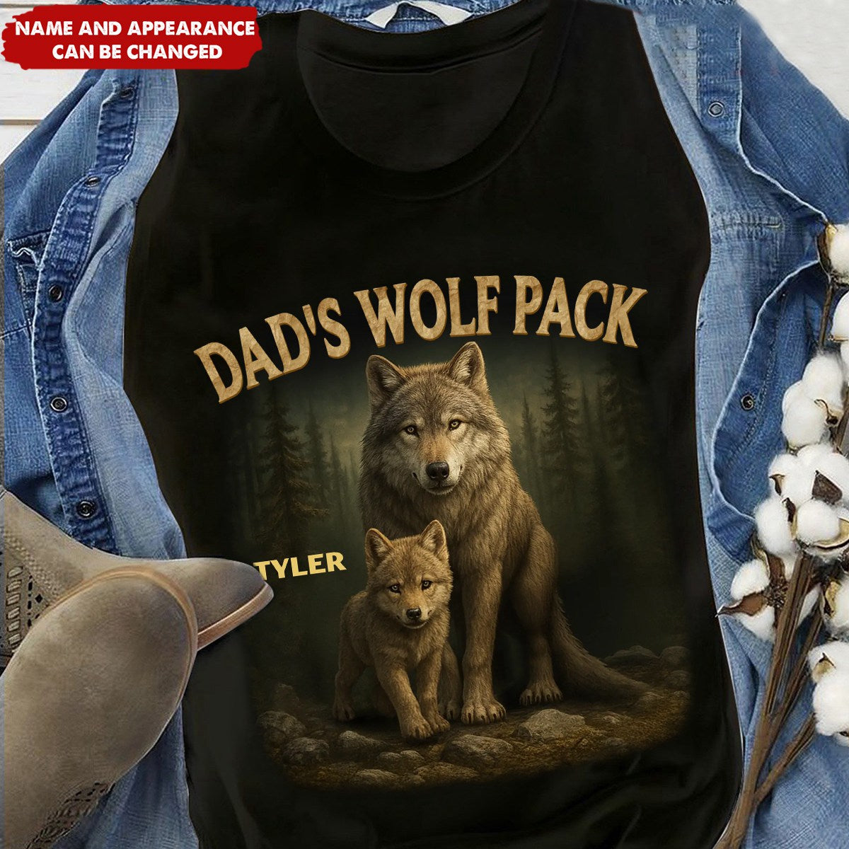 Papa’s Wolf Pack - Personalized Shirt - Father's Day, Gift For Dad, Grandpa