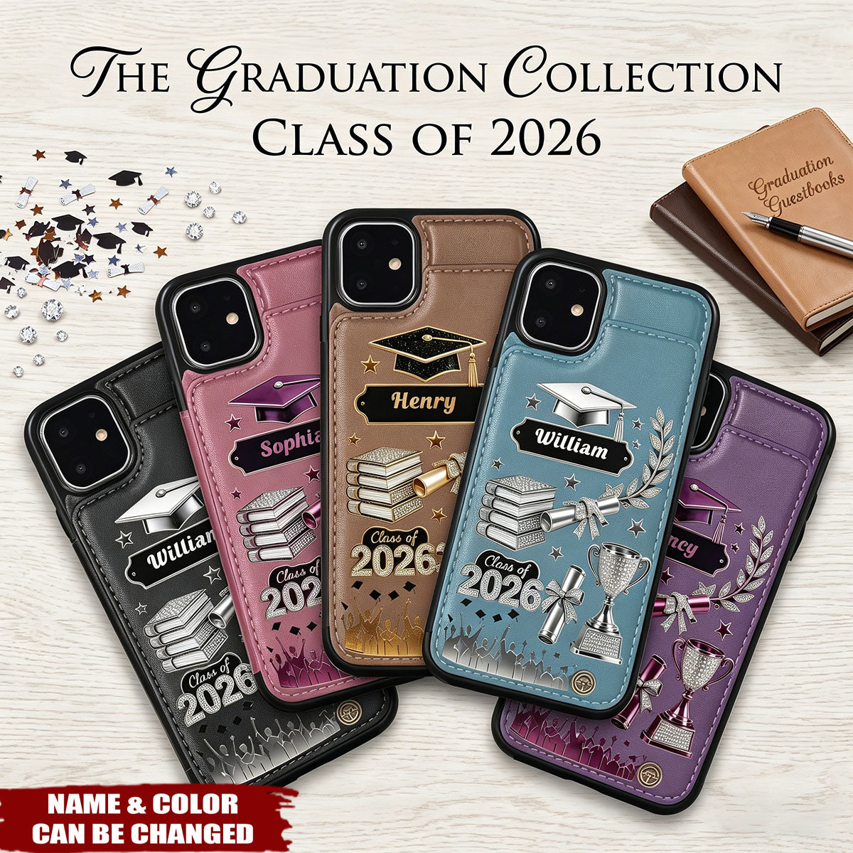 Graduation Gift - Personalized Graduation Wallet Phone Case