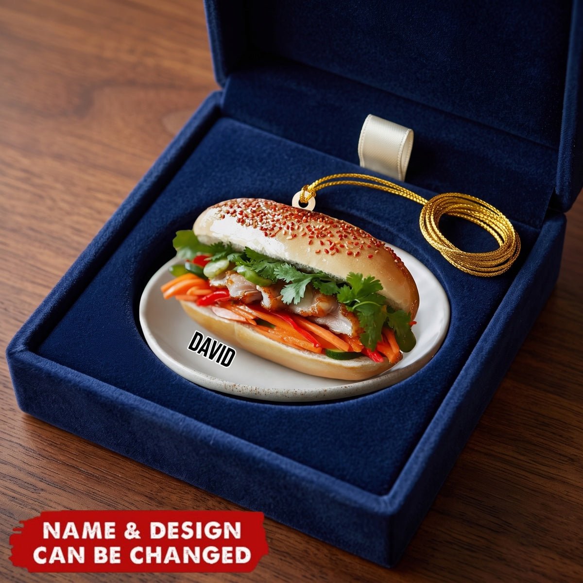Vietnamese Banh Mi - Personalized Acrylic Custom Shape Ornament