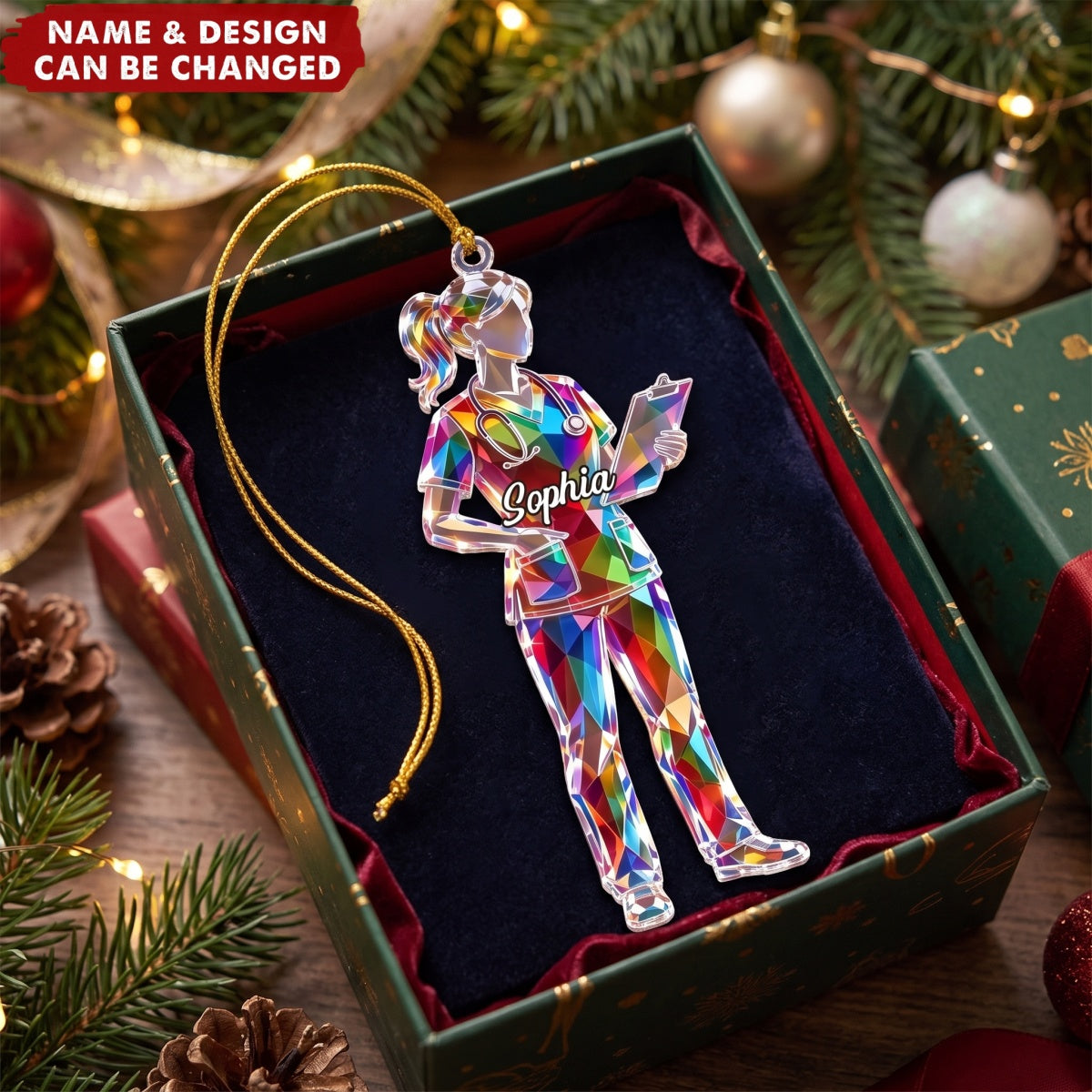 To the Best Nurse Ever – Personalized Acrylic Custom Shape Ornament