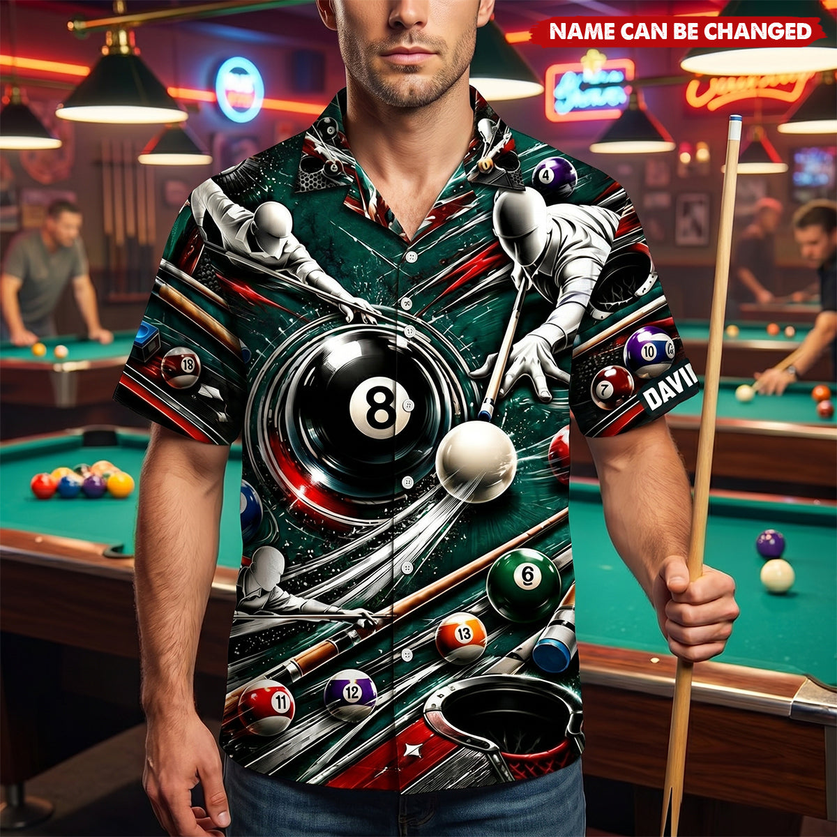 Billiards- Personalized Hawaiian Shirt, Gifts For Billiards Lovers