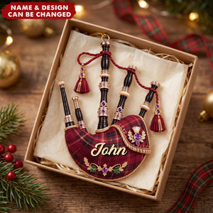 Scotland Bagpipe – Personalized Acrylic Custom Shape Ornament