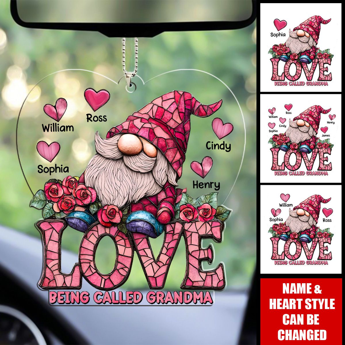 Love Being Called Grandma Personalized Grandma Acrylic Ornament - Gift Idea For Nana