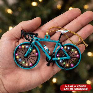 Personalized Bicycle Ornament, Cycling Christmas Keepsake