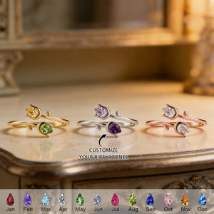 We Will Bloom In Our Own Lives - Personalized Birthstone Ring