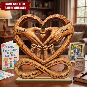 The Only Better Thing - Personalized 2-Layered Wooden Plaque ,Gift for Husband