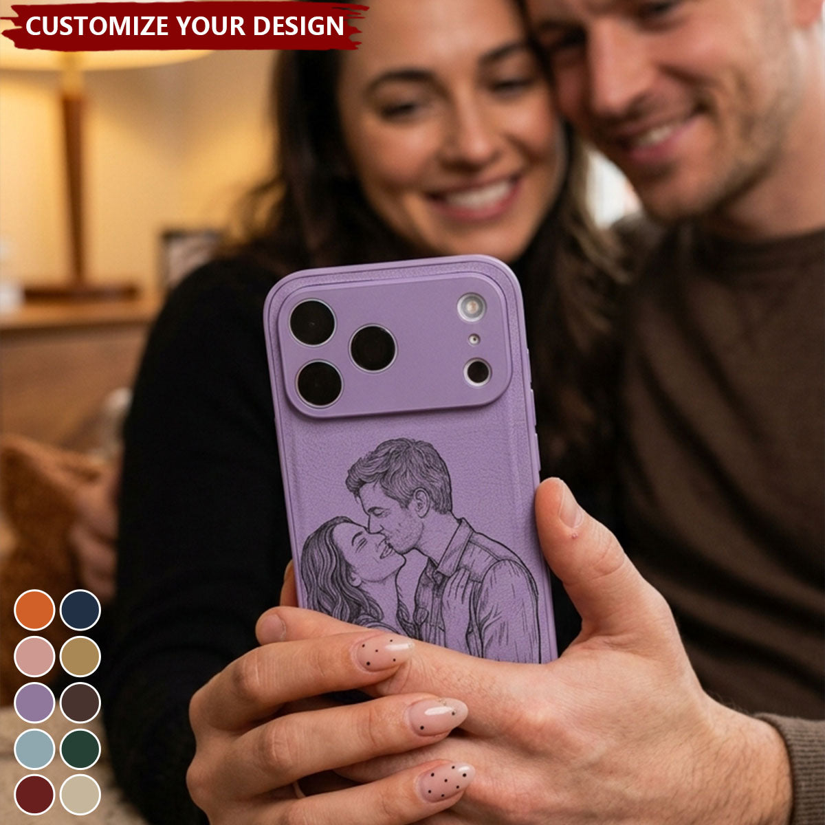 Custom Photo Phone Case Couple Gift For Her Gift For Him - Personalized Phone Case