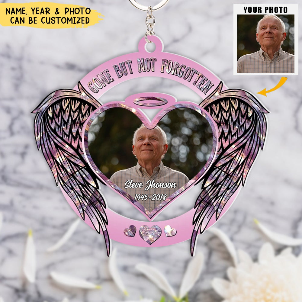 Forever In My Heart - Personalized Photo Acrylic Keychain - Memorial Gift