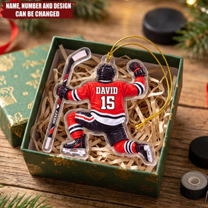 Forever Hockey – Personalized Acrylic Custom Shape Ornament