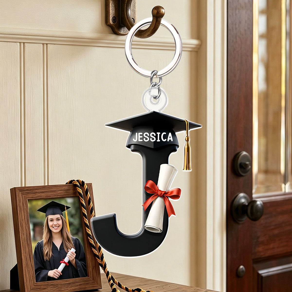 Graduation Alphabet With Name - Personalized Acrylic Keychain