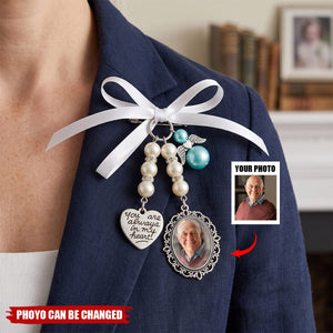 Custom Photo Bouquet Charm - Personalized Memorial Sympathy Gifts For Brides - In Loving Memory