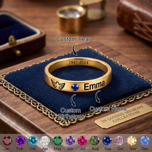 Always in Our Hearts - Personalized Birthstone Ring