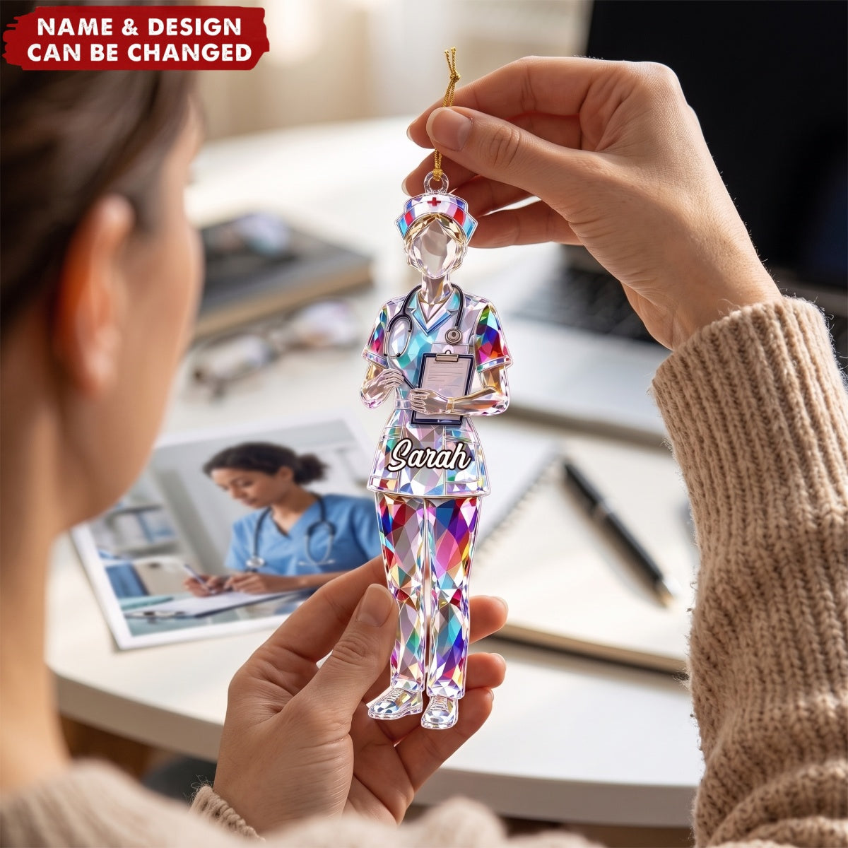 Just a Nurse – Personalized Acrylic Custom Shape Ornament