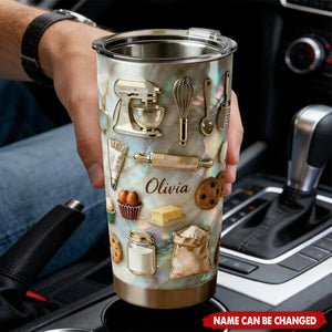 Baking - Personalized Tumbler Cup, Gifts For Baking Lovers