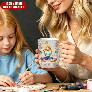 Personalized Custom Mug for Craft Lovers – Handmade with Love, Unique Gift Idea